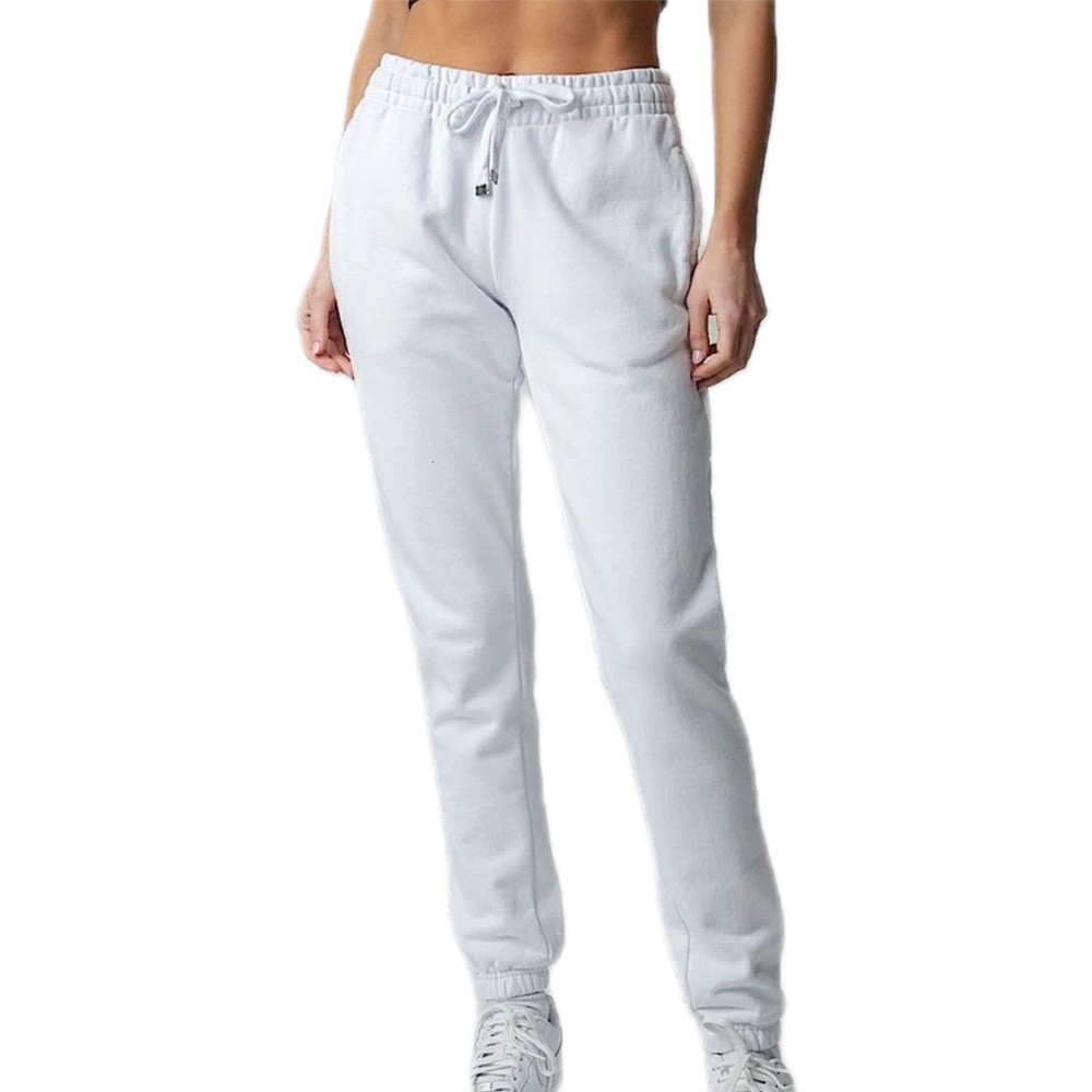 white TALENTLESS logo heavy weight joggers | white sweatpant | unisex